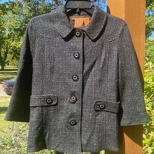 Tory Burch black/silver Blazer Size 8